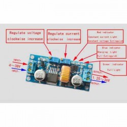 CONV REDUCTOR BUCK DC-DC CARGADOR DE BATERÍA DE LITIO MÁX 5A