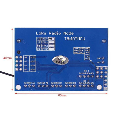 LORA NODE V1.0 RFM98 433MHZ