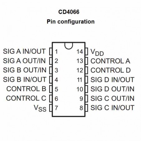 Cd4066 схема включения