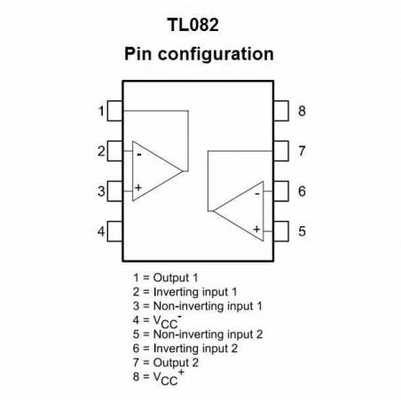 Tl082cn схема включения