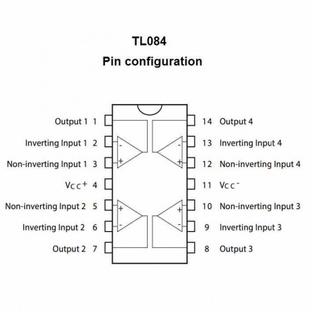 TL084 AMPLIFICADOR OPERACIONAL