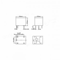 RELE, RELAY O RELEVO 5PINES SRD 12VDC