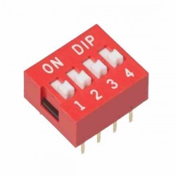 DIP SWITCH 4 PINES