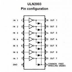 ULN2003 TRANSISTORES DARLINGTON