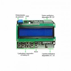 SHIELD LCD 1602 KEYPAD PARA ARDUINO