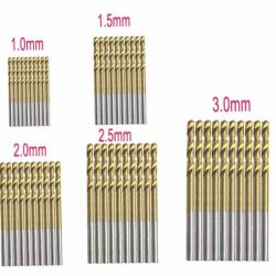 BROCA DE TITANIUM 1MM PARA MADERA, PLASTICO Y ALUMINIO