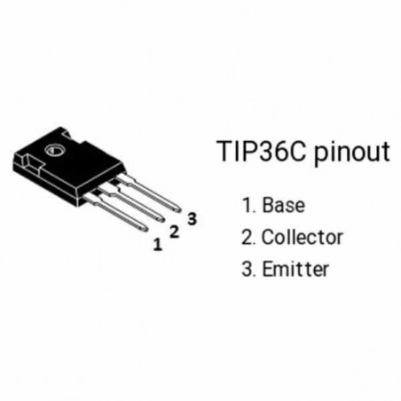 TIP36 TRANSISTOR PNP DE POTENCIA 100V - 25A