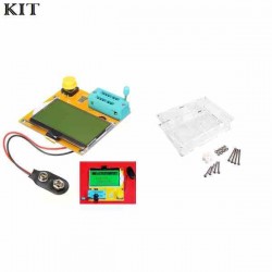 MÓDULO MEDIDOR DE INDUCTANCIA ESR Y PROBADOR TRANSISTORES LCR-T4 + CAJA ACRILICA  -