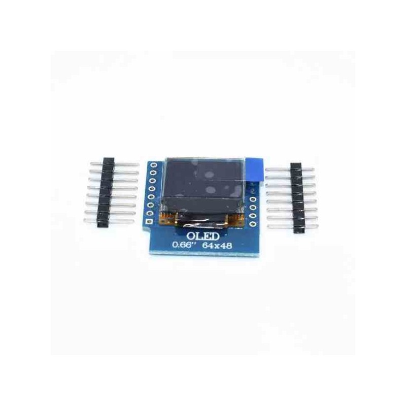 MÓDULO OLED SHIELD PARA D1 MINI IIC I2C  0.66 PULG 64X48