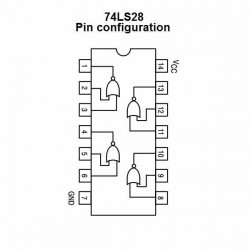 74LS28 COMPUERTA LOGICA NOR