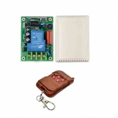 KIT CONTROL REMOTO 315MHZ RF 100M + RECEPTROR CON RELÉ 30A