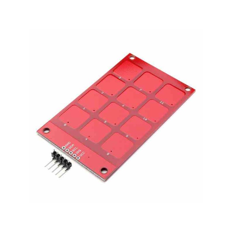 TECLADO TACTIL CAPACITIVO MPR121 MATRICIAL 3X4