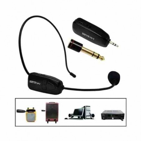 2.4GHZ DIADEMA AURICULAR MICRÓFONO VOZ AUDIO INALÁMBRICO