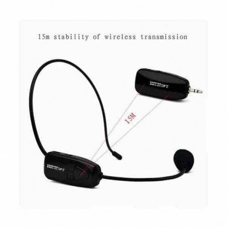 2.4GHZ DIADEMA AURICULAR MICRÓFONO VOZ AUDIO INALÁMBRICO