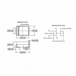 DIODO SS54 SMD 5.0A 40V RECTIFICADOR SCHOTTKY DE BARRERA