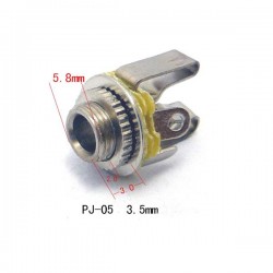 JACK STEREO 3.5MM HEMBRA DE CHASIS PANEL SOCKET PHONO/AUDIO