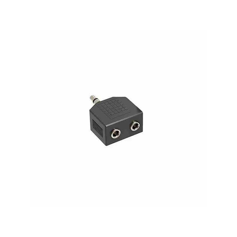 CONECTOR AUDIO ADAPTADOR PLUG 3.5 MM MONOF. A 2 JACK MONOF.