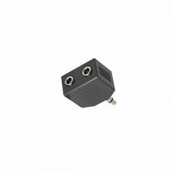 CONECTOR AUDIO ADAPTADOR PLUG 3.5 MM MONOF. A 2 JACK MONOF.