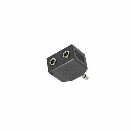 CONECTOR AUDIO ADAPTADOR PLUG 3.5 MM MONOF. A 2 JACK MONOF.