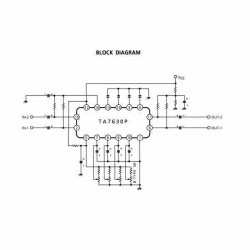 TA7630P CONTROLADOR DUAL DE VOLUMEN, TONOS, BALANCE