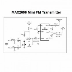 MAX2606 TRANSMISOR FM VCO DE 100MHZ CON SALIDA DIFERENCIAL