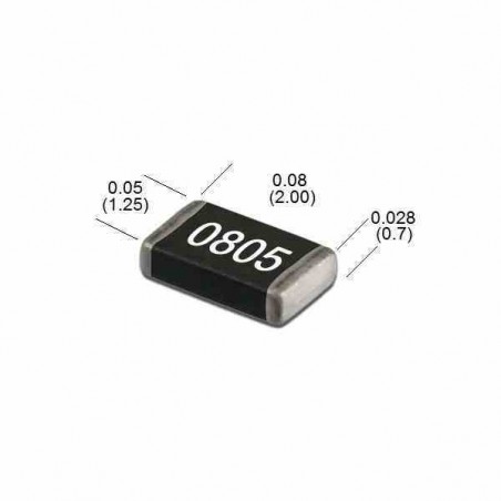 RESISTENCIA SMD 0805 1% RESISTOR SUPERFICIAL DE PRECISIÓN