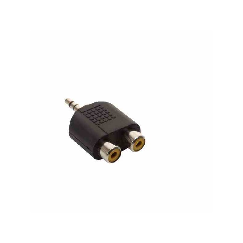 CONECTOR AUDIO PLUG ESTEREO PEQUEÑO X 2 JACK RCA