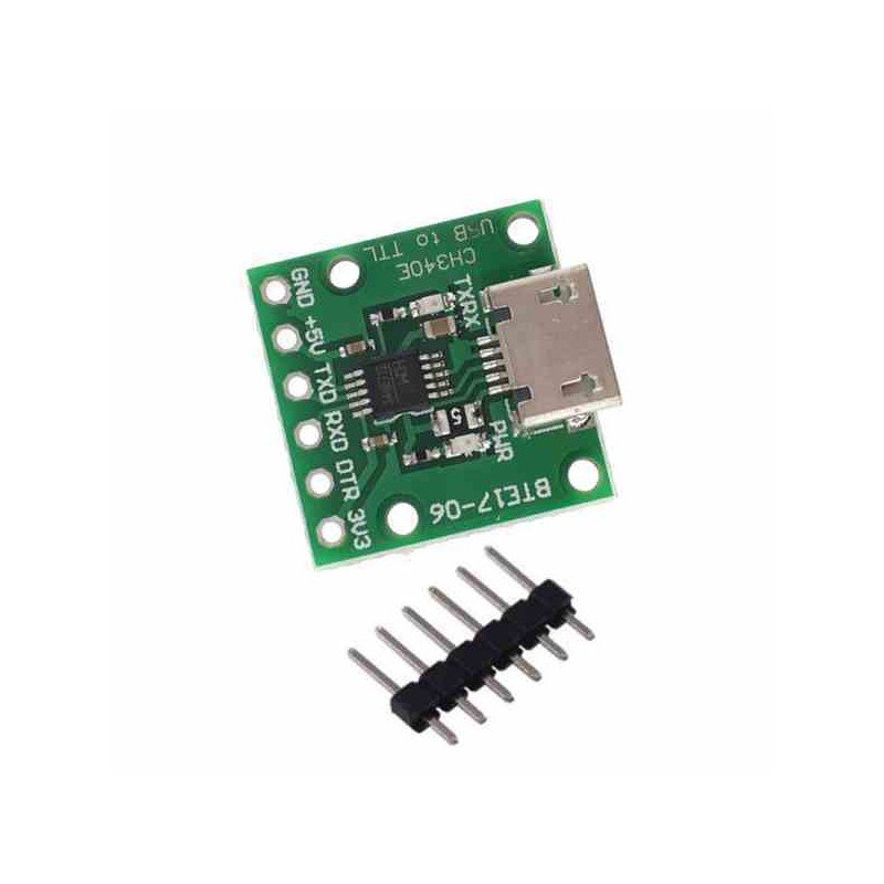 CH340E CONVERTIDOR SERIAL USB A TTL MINI 5V/3.3V
