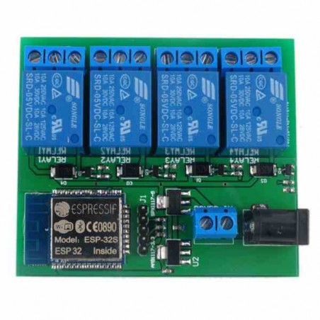 MÓDULO WIFI BLUETOOTH DE 4 CANALES ESP32S PARA APPLE ANDROID