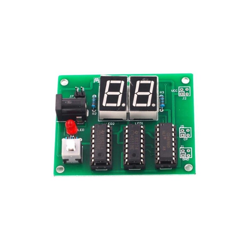 CD4518 KIT DIY CONTADOR DECIMAL DE 2 BITS PARA ENSAMBLAR