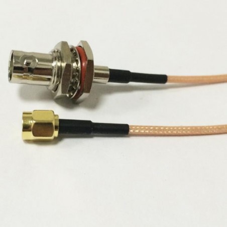 SMA M - BNC H CABLE 15CM