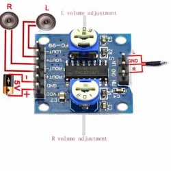 MODULO PAM8406 AMPLIFICADOR ESTEREO 5WX2 CON VOLUMEN