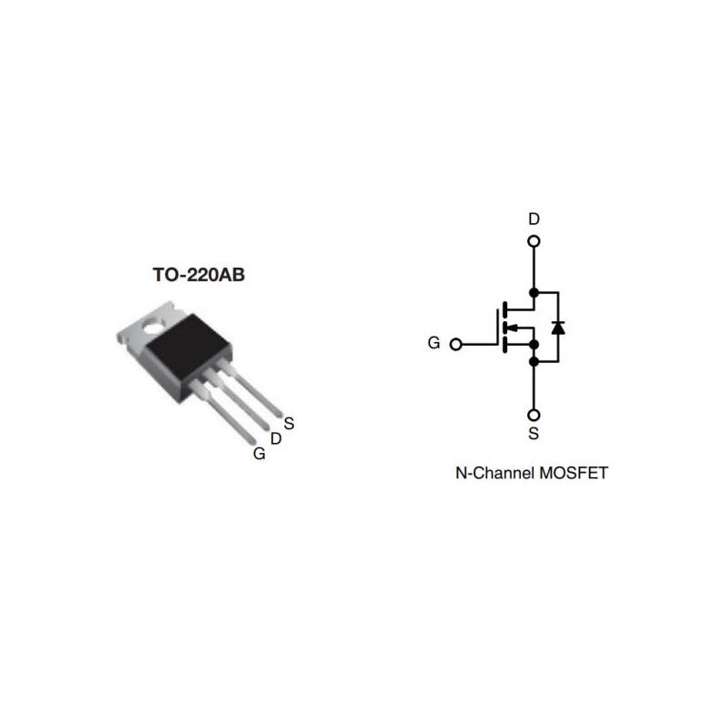 Irf840 Transistor Mosfet Canal N 500v 8a To220 