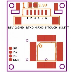 MODULO LECTOR DE HUELLA DACTILAR R307