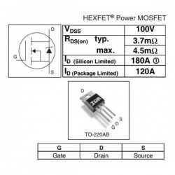 IRFB4110 TRANSISTOR MOSFET 100V/180A   TO220