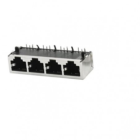 CONECTOR JACK 4 DE PUERTOS RJ45