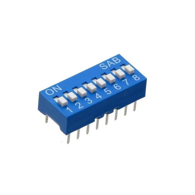 DIP SWITCH 8P - INTERRUPTOR DE 8 POSICIONES