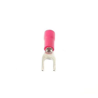 TERMINAL UÑA 6.5X4MM AISLADO U 22-16AWG - ROJO