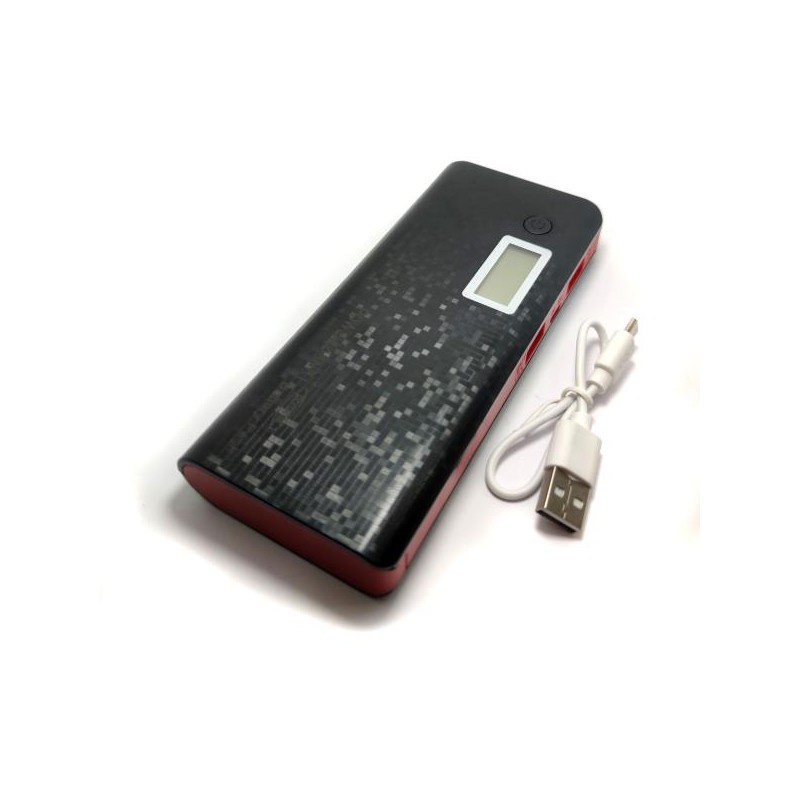 POWER BANK 12000MAH 2 OUTPUT BLACK