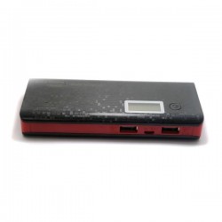 POWER BANK 12000MAH 2 OUTPUT BLACK