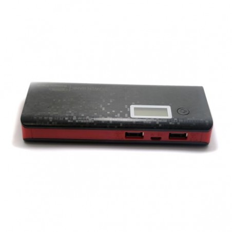 POWER BANK 12000MAH 2 OUTPUT BLACK