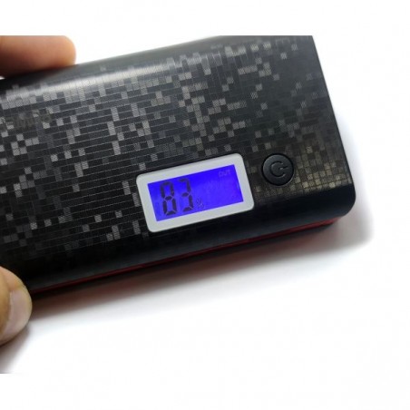 POWER BANK 12000MAH 2 OUTPUT BLACK