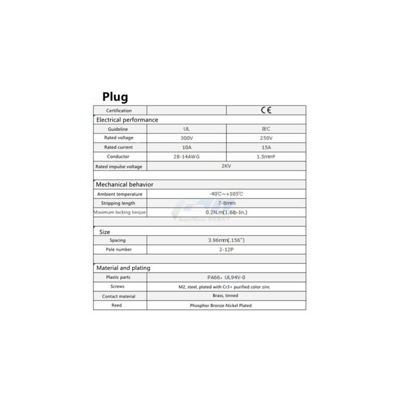 20Pcs Connettore PCB HT3.96K - 6 Posizioni 3,96mm | Terminale A Vite 300V Arancione - Foto 4