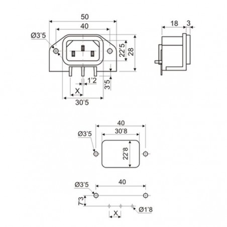 IEC320 C14 