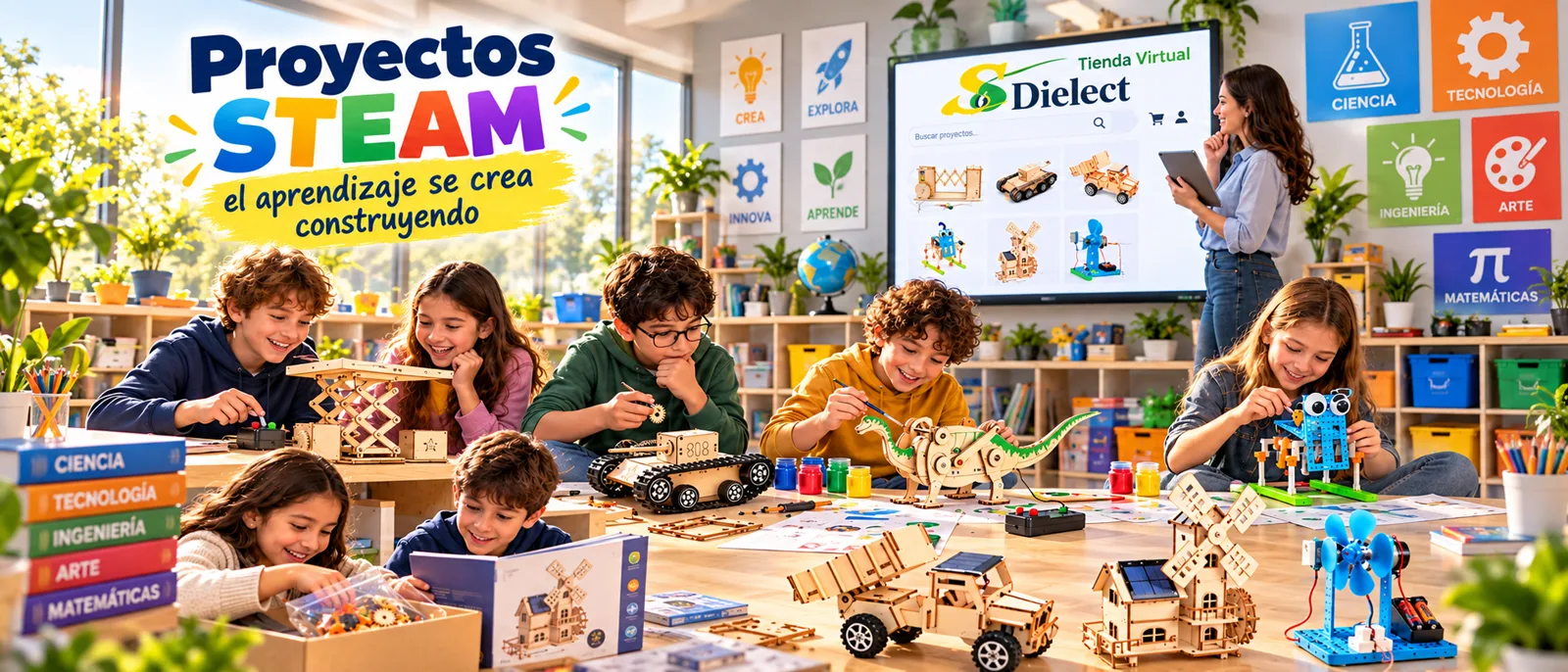 Proyectos STEAM: el aprendizaje se crea construyendo con kits para armar